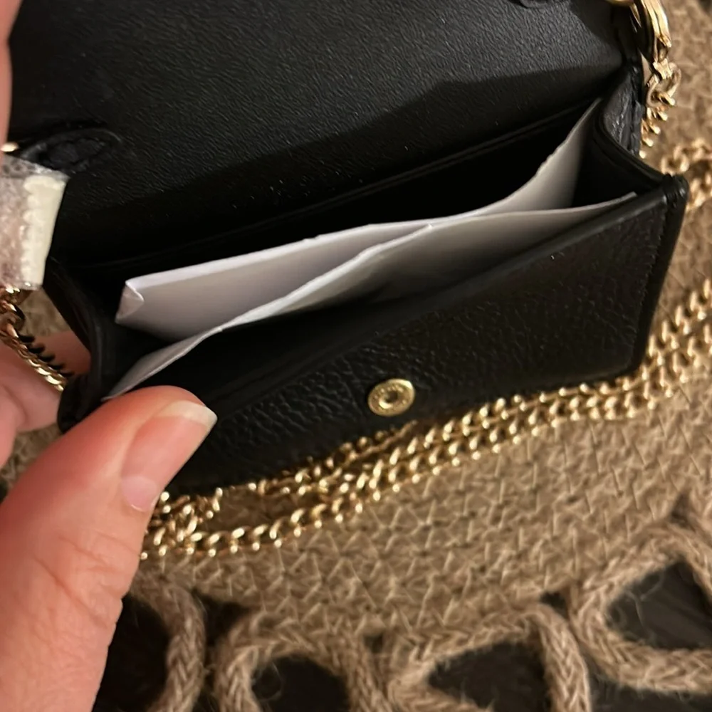 Coach Mini Card Wallet with Chain, NWT - Picture 4 of 7